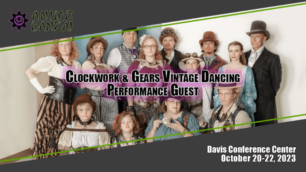 Clockwork Gears Vintage Dancing Blog Post Title Card